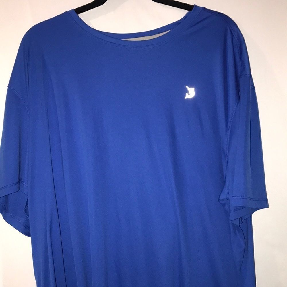 Reel Legends Mens XXL Blue Reel-Tec Performance Short Sleeve Fishing Tee Shirt